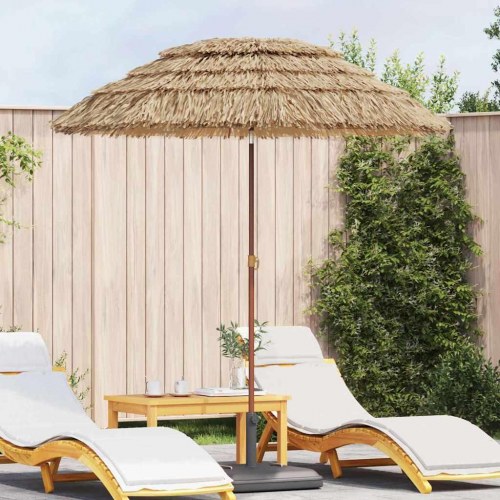 Strand Parasol Brun Ø 160 x 196 cm Stål