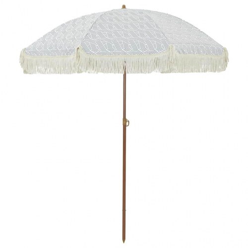 Parasol Grå og Hvid Ø 160 x 195 cm Stål