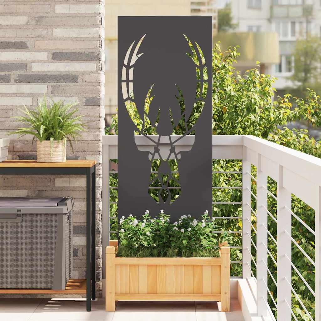 Have privatliv skærm Dyreprint Sort 50 x 140 cm Koldvalset stål