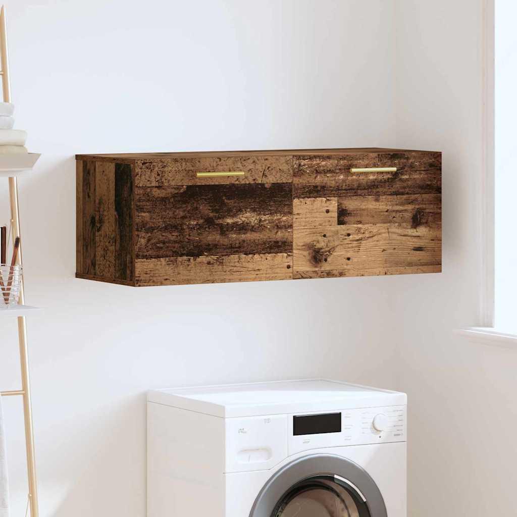 Vægskab 60X36,5X35 Cm Konstrueret Træ - Gammelt træ / 100 x 36.5 x 35 cm