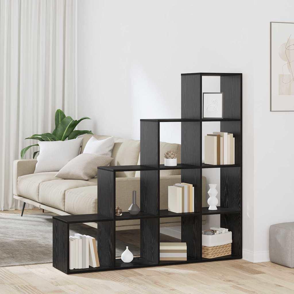 Rumdivider boghylde Sort eg 131.5 x 29 x 131.5 cm