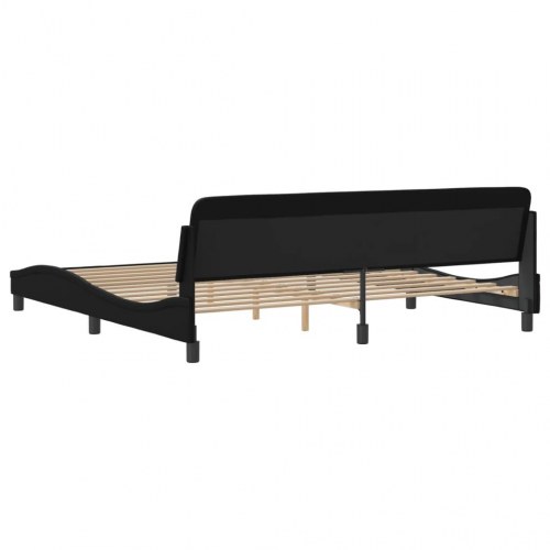 Sengeramme Dover 200 x 200 cm i kunstlæder - sort