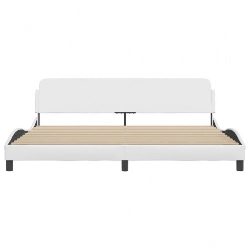 Sengeramme Dover 200 x 200 cm kunstlæder - hvid
