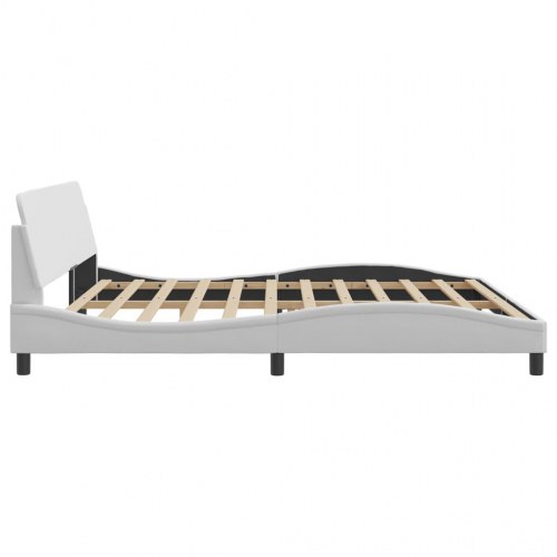 Sengeramme Dover 200 x 200 cm kunstlæder - hvid