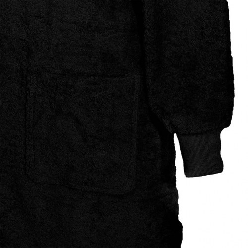 Tæppe-hoodie KINN - sort, XL