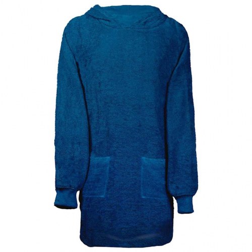 Tæppe-hoodie KINN L - marineblå