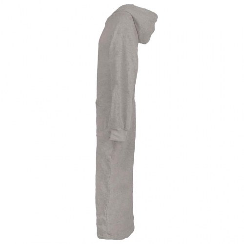 Tæppe-hoodie KINN grå XXL i bomuld