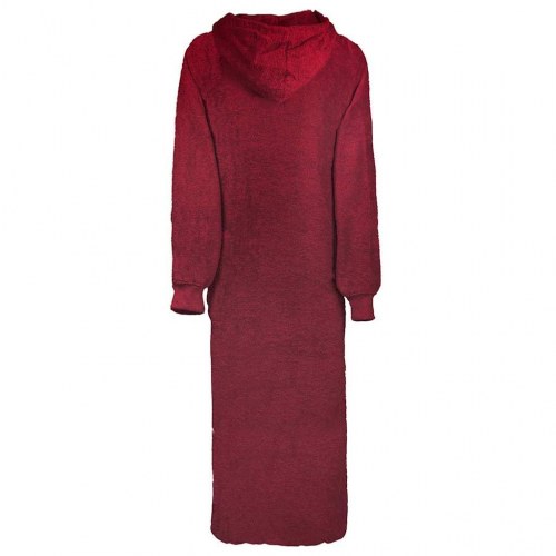 Tæppe-hoodie KINN XXL - rød