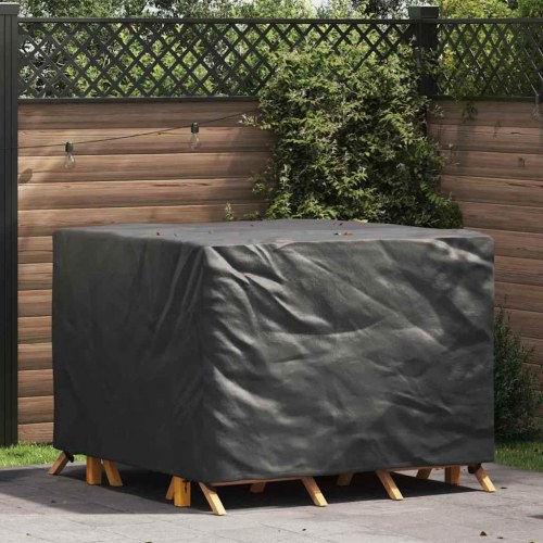Møbelovertræk i sort 210D oxford - 135 × 135 × 90 cm