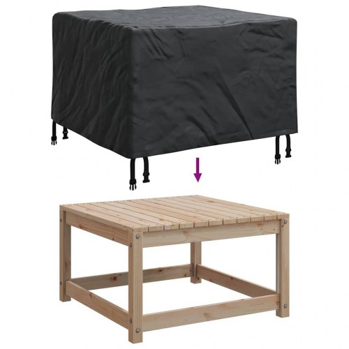 Udendørs møbelovertræk Sort 82 x 82 x 50 cm 210D stof