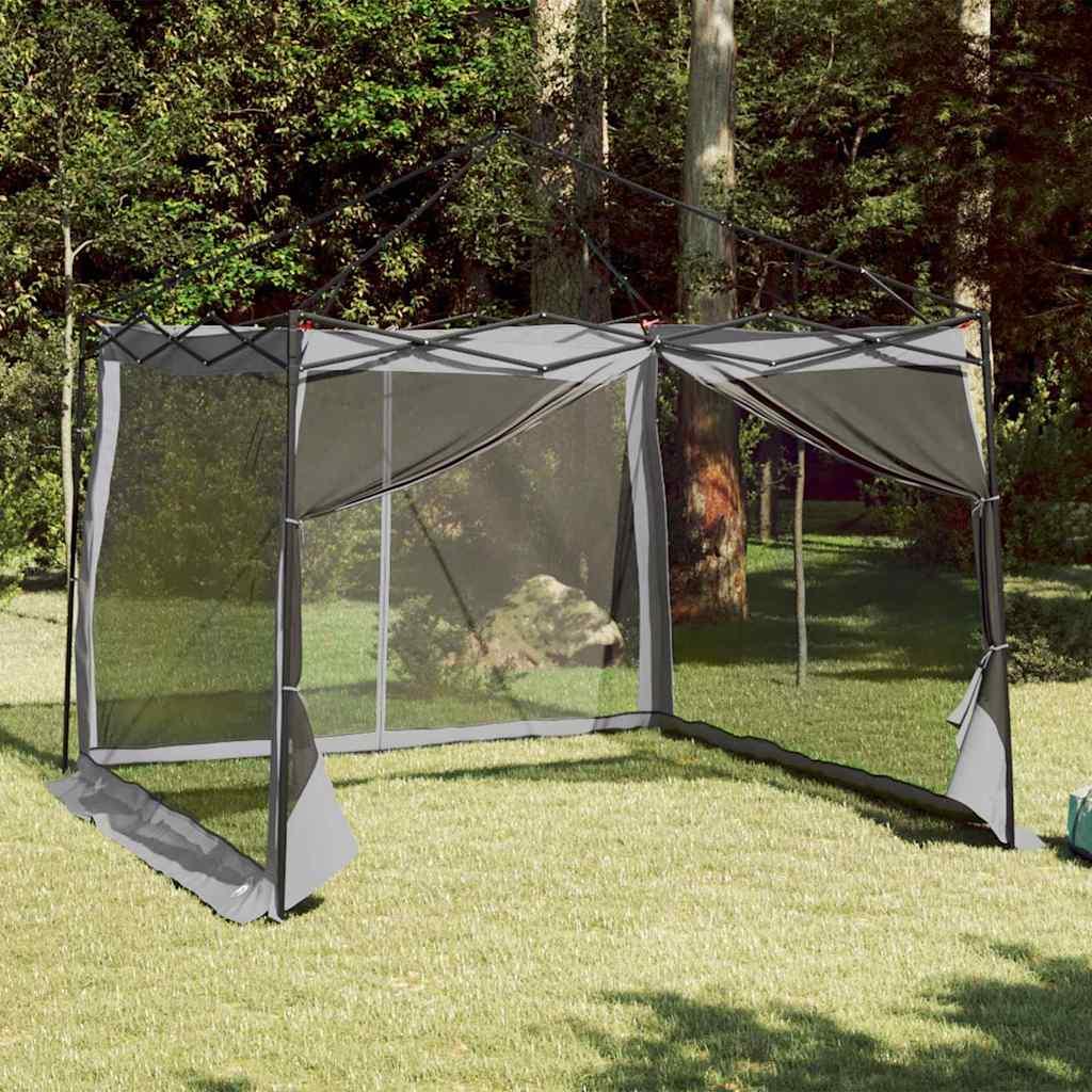 Mesh Indertelt Grå 303 x 303 cm 185T Polyester med PU belægning