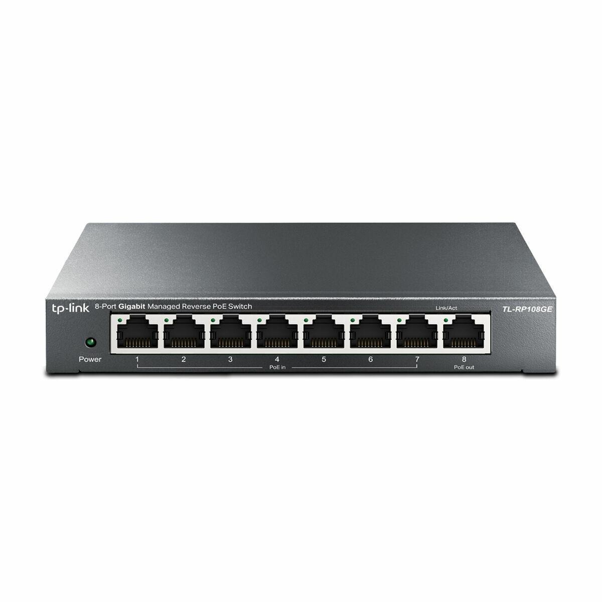 TP-Link TL-RP108GE 8-port Gigabit administrerbar switch med Reverse PoE