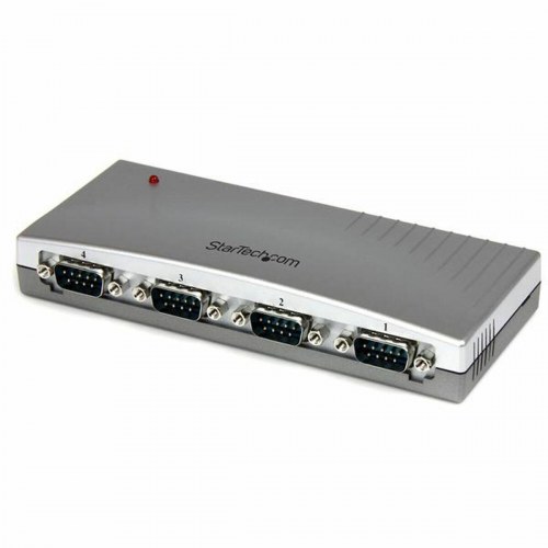 USB hub til RS232 seriel - StarTech ICUSB2324, 4 porte, sølvfarvet