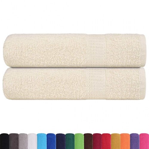 Badehåndklæder FROGN - 2 stk. creme, 100×150 cm, 360 g/m²
