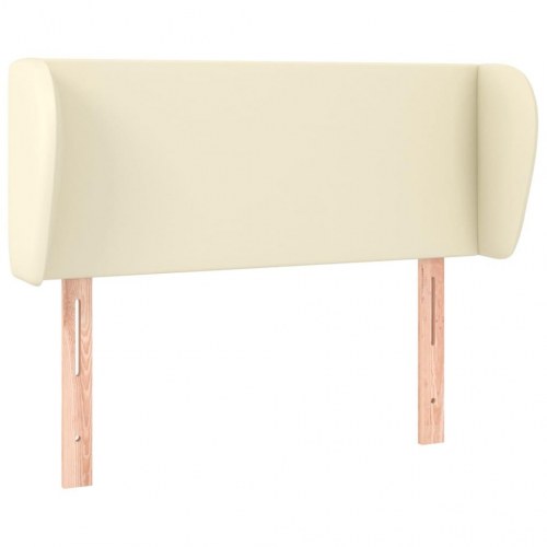Sengegavl med kanter 83 x 23 x 78/88 cm - cremefarvet