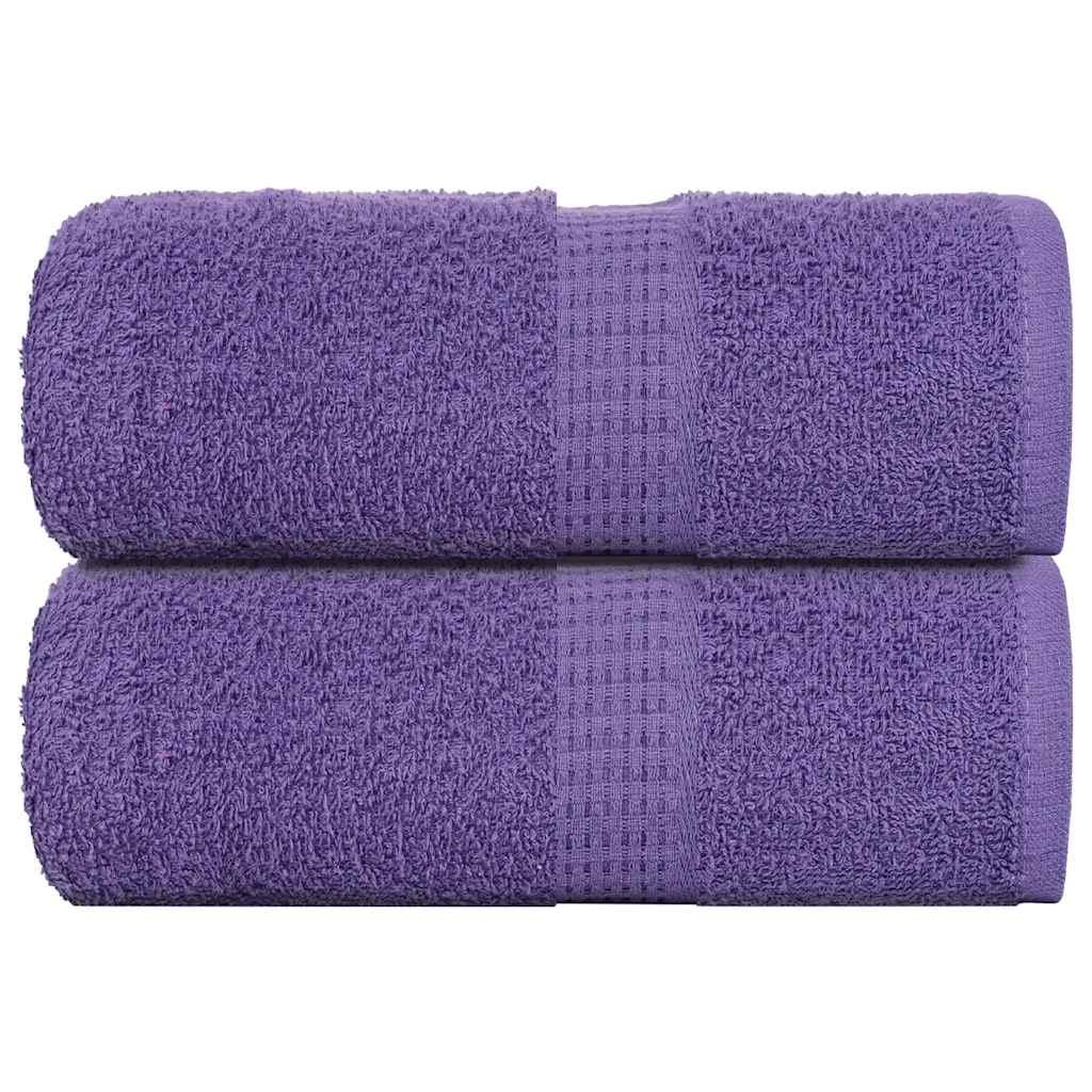 Gæstehåndklæder 2 stk. 30x50 cm 360 g/m2 100 % bomuld lilla