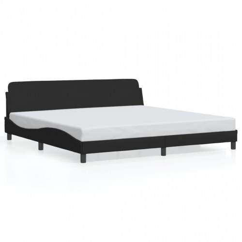 Sengeramme Dover 200 x 200 cm i stof - sort