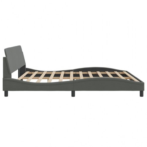 Sengeramme Dover 200 x 200 cm stof - mørkegrå