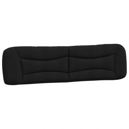 Seng med madras Hvar 200x200 cm - stof, sort