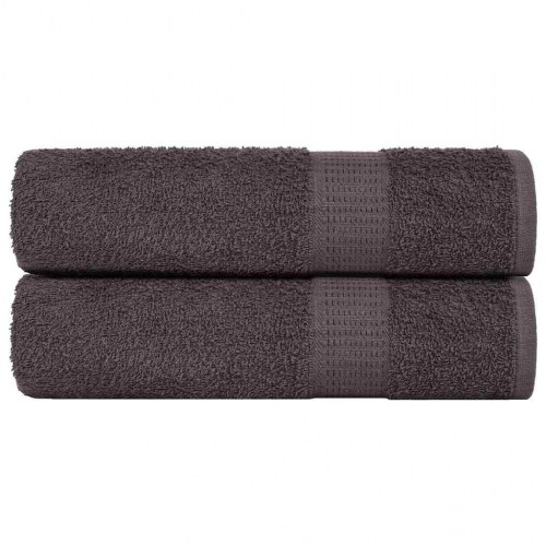 Badehåndklæder FROGN - 2 stk. antracit 100×150 cm, 360 g/m²