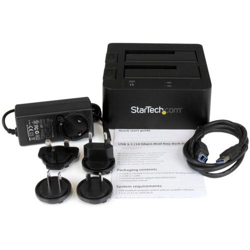 Harddisk-dockingstation StarTech SDOCK2U313 - dual bay, SATA til USB