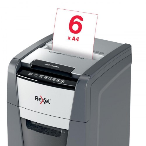 Rexel AutoFeed+ 130M mikrosnit makulator - 130 ark, 44 l, P-5