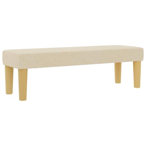 Box spring seng med madras Creme 120 x 200 cm Stof