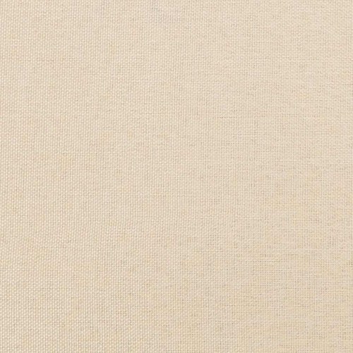 Kontinentalseng med madras 120x190 cm - stof, cremefarvet