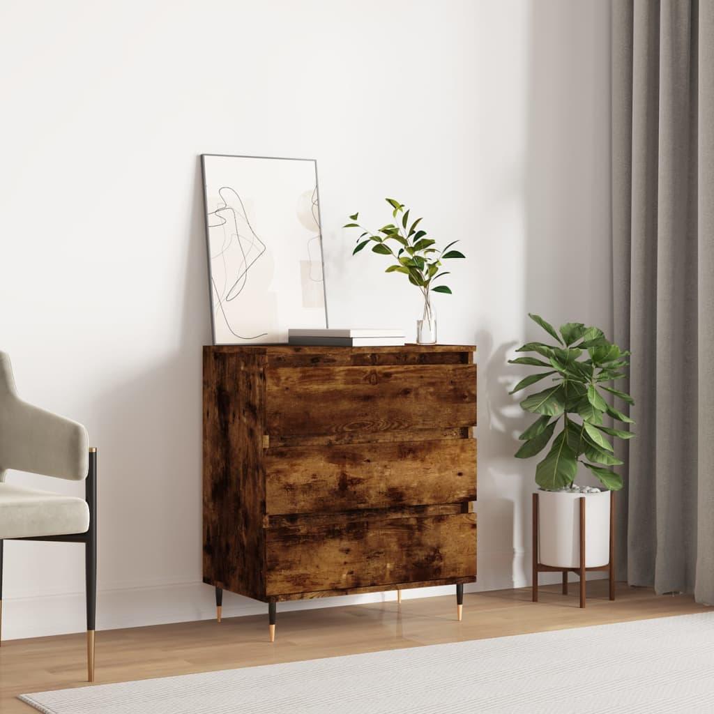 Skænk 60x35x70 cm konstrueret træ røget egetræsfarve