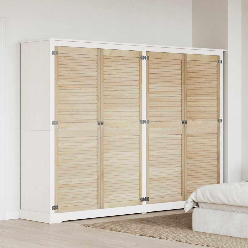 Skabsdøre - 4 stk natur, massiv fyrretræ 170 × 59,5 cm