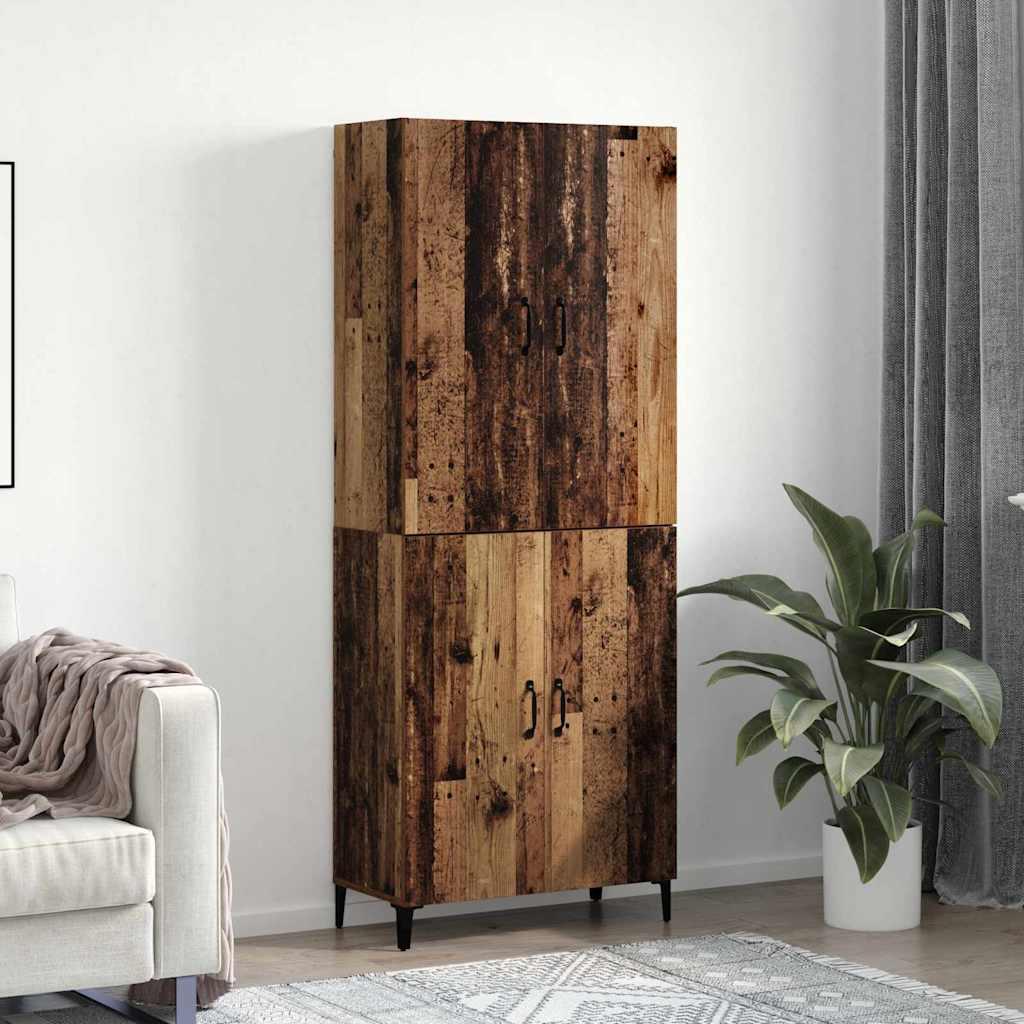 Highboard Gammelt træ 69,5 x 34 x 180 cm Konstrueret træ