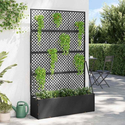 Plantekasse Sort 105 x 30 x 170 cm Metal