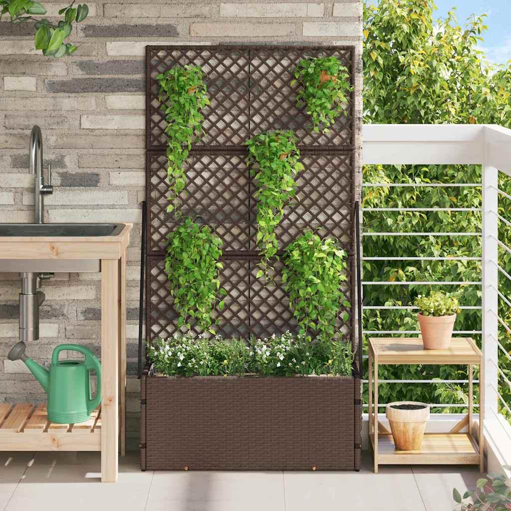 Plantekasse Brun 70 x 30 x 135 cm Metal