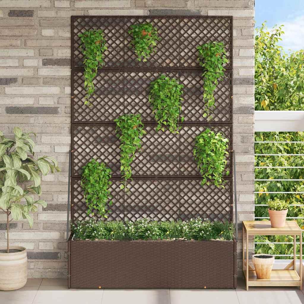 Plantekasse Brun 105 x 30 x 170 cm Metal
