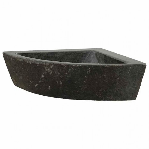 Vægmonteret Hjørnevask Grå (38-45) x (38-45) x 12 cm Flodsten