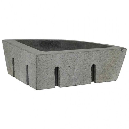 Vægmonteret Hjørnevask Grå (38-45) x (38-45) x 12 cm Flodsten