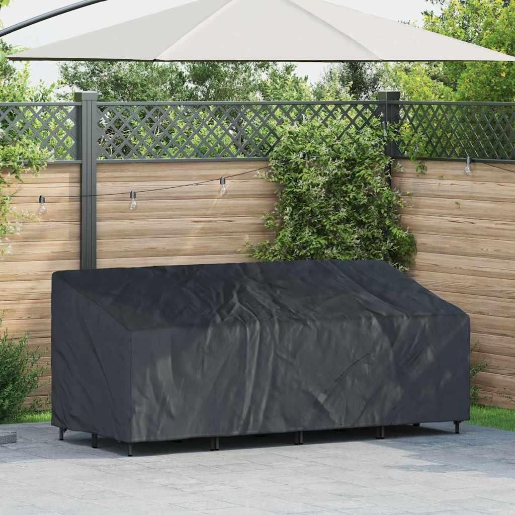 Udendørs møbelovertræk Sort 220 x 100 x 89 cm 420D oxford stof