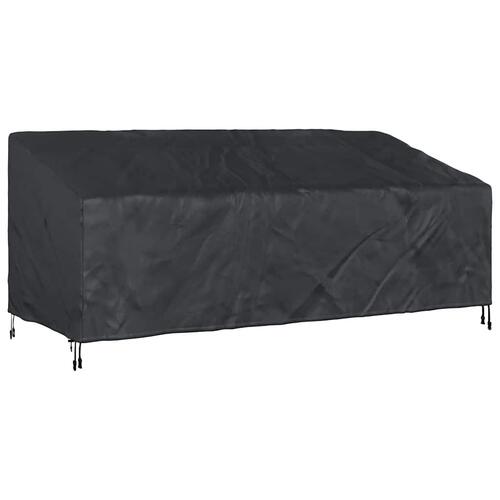 Udendørs møbelovertræk Sort 220 x 100 x 89 cm 420D oxford stof