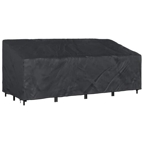 Udendørs møbelovertræk Sort 220 x 100 x 89 cm 420D oxford stof