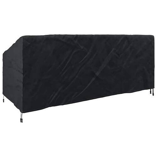 Udendørs møbelovertræk Sort 220 x 100 x 89 cm 420D oxford stof