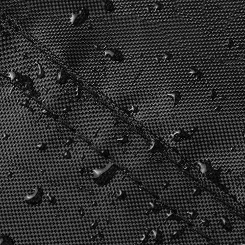 Udendørs møbelovertræk Sort 220 x 100 x 89 cm 420D oxford stof