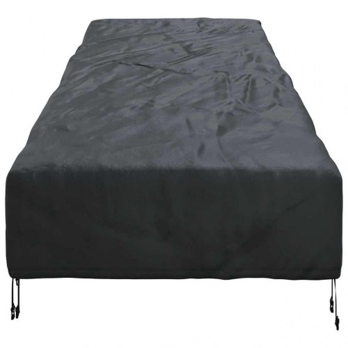 Udendørs møbelovertræk Sort 210 x 80 x 75 cm 210D oxford stof