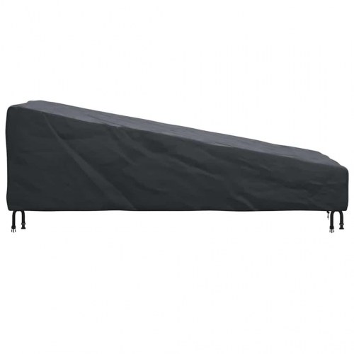 Udendørs møbelovertræk Sort 210 x 80 x 75 cm 210D oxford stof