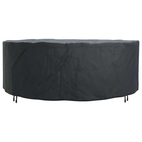 Overtræk til havemøbler Sort 244 x 244 x 85 cm 210D oxford stof