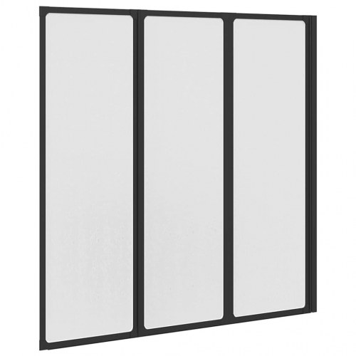 Brusevæg Sort 120 x 2 x 117 cm Aluminium