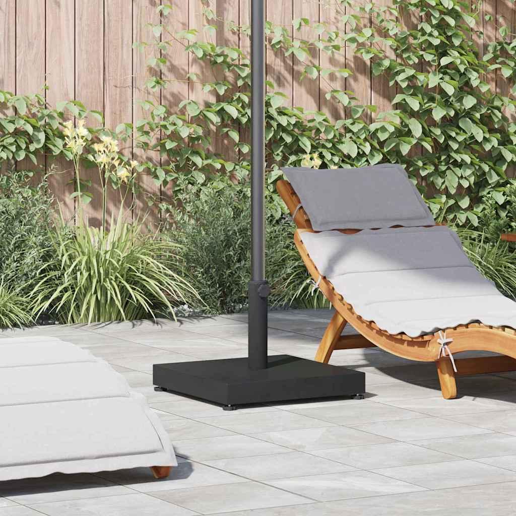 Udendørs parasolfod Sort 45 x 45 x 31.5 cm Stål, Beton
