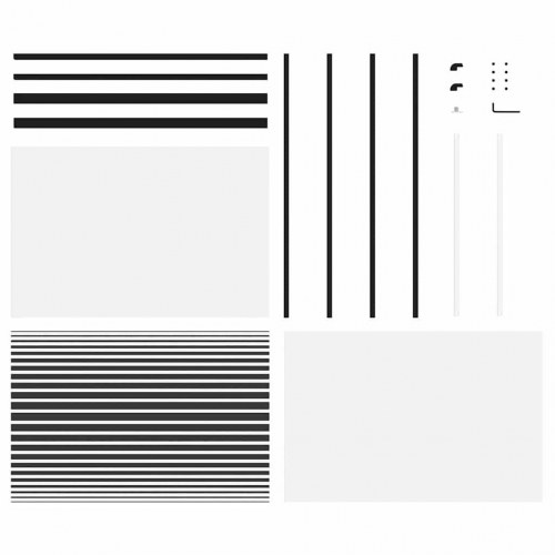 Skydedør Sort 102.5 x 205 cm Hærdet glas, aluminium