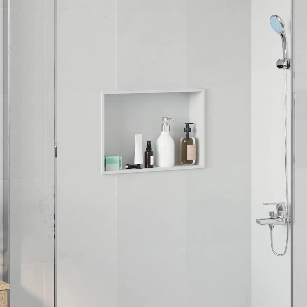 Bruse Niche Hvid 45 x 30 x 9,5 cm Rustfrit stål