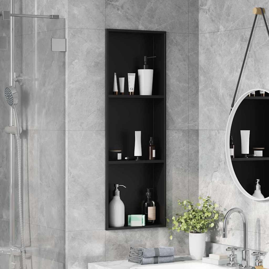 Bruse Niche Sort 90 x 30 x 9.5 cm Rustfrit stål