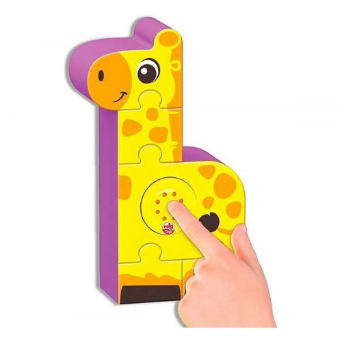 Reig Zoo Blocks børnepuslespil - 22 dele med lyd